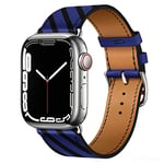 KIMAIXA Compatible pour Apple Watch Band 45 mm 41 mm 44 mm 42 mm 40 mm 38 mm Bracelet en cuir Femme Homme Bracelet tour unique pour iwatch série 7 6 se 5 4 3 2 1, 38/40/41 mm, Pas de pierre précieuse