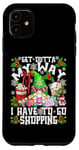 iPhone 11 Funny Gnome Christmas Shopping Crew Motif For Xmas Shopping Case