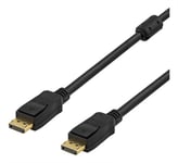 Deltaco DP-1030 DisplayPort-kabel 3 m Sort