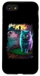 Coque pour iPhone SE (2020) / 7 / 8 Cat Tombstone Meow Funny Kitten Cats Lover