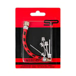 Spokey surazo Valve Kit d'aiguilles à balles Aiguille de Valve de Basket-Ball pour gonfler Balles de Pied, Volley Balles, Rouge/Noir, One Size