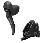 Shimano GRX BL-RX600 GRX hydraulic disc brake lever bled with BR-RX400 calliper, left rear