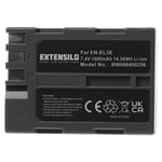 EXTENSILO Batterie compatible avec Nikon D50, D70, D100, D100 SLR, D200, D300, D300s, D700 appareil photo, reflex numérique (1900mAh, 7,4V, Li-ion)