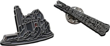 WETA Collectibles Lord of the Rings Collectors Pins 2-Pack Helm's Deep & Orthanc