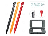 3 x Black Orange Red Plastic Pen Stylus for Nintendo - ̗̀new ̖́ 3DS XL/LL 2015+