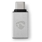 USB-C OTG adapter - USB-C han til USB-A hun - Sølv