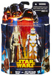 Star Wars - Mission Series - Utapau - Battle Droid & 212th Battalion Clone Trooper - Figurines 9 Cm