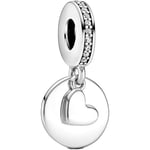 Pandora 799212C01 Pendentif disque en forme de coeur