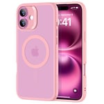 ESR Coque pour iPhone 16 Plus, Compatible avec MagSafe, Protection Antichoc de Qualité Militaire, Coque de Téléphone Magnétique pour iPhone 16 Plus, Coque Hybride Classic (HaloLock), Rose Givré