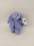 Jellycat Bashful Bluebell Bunny Small With Tags Cuddly Toy New With Tags