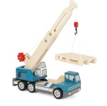 small foot Camion-Grue avec Palette en Bois, véhicule de Jeu pour Enfants, pivotant à 360°, à partir de 2 Ans, 12639