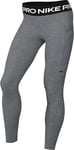 NIKE Women's Damen Pro 365 Mr 7/8 Pkt Tight Leggings, Smoke Grey/HTR/Black/Black, XL