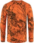 Fjällräven Men's Värmland Wool Long Sleeve Orange Multi Camo, XXL