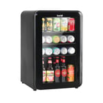 Baridi 70L Under Counter Drinks Beer & Wine Cooler Fridge Retro Style Black