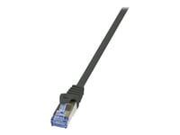 Logilink Primeline - Patch-Kabel - Rj-45 (Hane) Till Rj-45 (Hane) - 2 M - Sftp, Pimf - Cat 7 - Halogenfri, Formpressad, Hakfri - Svart