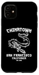 Coque pour iPhone 11 Quartier chinois de San Francisco, région de la baie sino-américaine Dragon SF