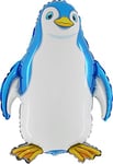 32 Inch Blue Penguin Shaped Foil Balloon Party Decoration