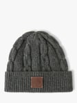 Mulberry Softie Chain Cable Knit Wool Beanie Hat