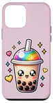 Coque pour iPhone 12 mini Boba japonais Kawaii Bubble Tea Lover Boba Milk Drink