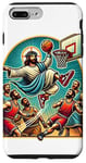 Coque pour iPhone 7 Plus/8 Plus Ballin with the Messiah Rejoignez la communauté Jesus Basketball