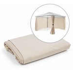 Pantheon Solid Sky Parois latérales pour pergola 3x3 4 pièces140g/m² - Sable