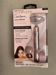 Finishing Touch Flawless Vibrating Contour Facial Roller Massager Rose Quartz