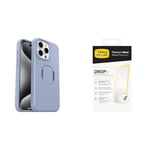 Otterbox OtterGrip Symmetry Apple iPhone 15 Pro Max - You Do Blue - Blue with Premium Tempered Glass Protector