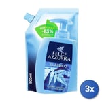 3x Felce Azzurra Savon Sac 500 Ml. Classique