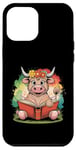 Coque pour iPhone 12 Pro Max Livre de classement de la ferme Motif vache écossaise Highland