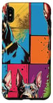 Coque pour iPhone XS Max Design pop art de chien Doberman cool pour les propriétaires et les fans de chiens