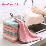 Cleaning Towel Scouring Pad Clean Cloths Coral Fleece 1 Pc Random Color