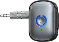 Récepteur Emetteur Bluetooth 5.3,Adaptateur Audio AUX Portable avec Réduction du Bruit,Plug and Play,Contrôle du Volume,Récepteur Audio 3,5mm pour Voiture/Avion/Casque/Haut-Parleur(Q1255)