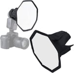 Softbox Photographie Kit D'éclairage, Softbox pour Appareil Photo, Nylon Octogonal 20cm Diffuseur de Lumière Flash Pliable Softbox, Kit D'éclairage Professionnel pour L'enregistrement Vidéo en Studio