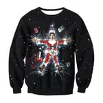 Ugly Christmas Sweater Herr Dam Tröjor 3D Rolig Söt printed Holiday Party Xmas Birthday Sweatshirts Unisex pullovers Toppar style 1 L