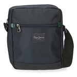 Pepe Jeans Green Bay Sac à bandoulière pour tablette Bleu 23 x 27 x 7 cm Polyester et PU, Vert (Vert), Talla única, Bandoulière porte-tablette