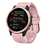 Garmin Fenix ​​​​​​6S kellon ranneke silikonista, 20 mm - vaaleanpunainen