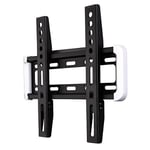 Hama Support mural TV Fixe (pour diagonale d'écran de 48 à 117 cm (19 - 46 pouces), pour un maximum de 25 kg, VESA jusqu'à 200 x 200, 5 étoiles) Noir/Blanc