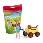 Schleich- Spielset Bollerwagen-Ausflug Farm World Variété Figurine, 42543n, Multicolore, Current Box Style