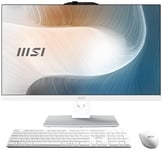 MSI Modern AM242P 12M-870FR PC Tout-en-Un - 23.8" IPS, Intel Core i7-1255U, 16 Go DDR4, SSD 512 Go NVMe, WiFi 6E, Webcam et Haut-parleurs intégrés, Clavier et Souris sans Fil, Windows 11 Pro - Blanc