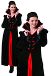 Queen Of The Vampires Costume Ladies Deluxe Vampiress Outfit Halloween Fancy Dre