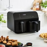 Digital 2 Drawer Black 8 Litre Air Fryer