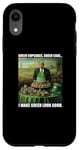 Coque pour iPhone XR Cupcake vert Trump pour la Saint-Patrick, une fierté irlandaise patriotique amusante