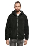 Brandit Homme Brandit Teddyfleece Worker Jacket Veste de travail en molleton Teddy,Noir,XL