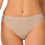 Sloggi Trosor 2P Basic Plus Tai Briefs Beige bomull 40 Dam