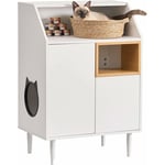 Need - Armoire de Rangement pour Salon Table Console Maison de Toilette pour Cacher Enclos de Litière pour Chat Meuble Caché pour Chat