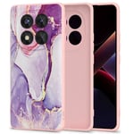 Xiaomi Redmi Note 14 Pro (5G) Tech-Protect Icon Deksel - Rosa Marmor