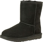 UGG Kids Classic II Fashion Boots, Black, 1 UK