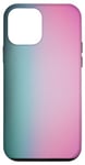 Coque pour iPhone 12 mini Dégradé de couleur turquoise rose pastel