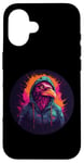 Coque pour iPhone 16 Pink Bird Street Urban Graffiti Outrun Synthwave Esthétique