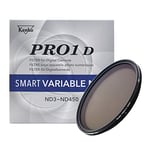 Kenko Photography grey filter PRO1D SMART VARIABLE NDX ND3-ND450 67mm, ND3 to 450 stepless adjustment, For long exposure, For Video recording